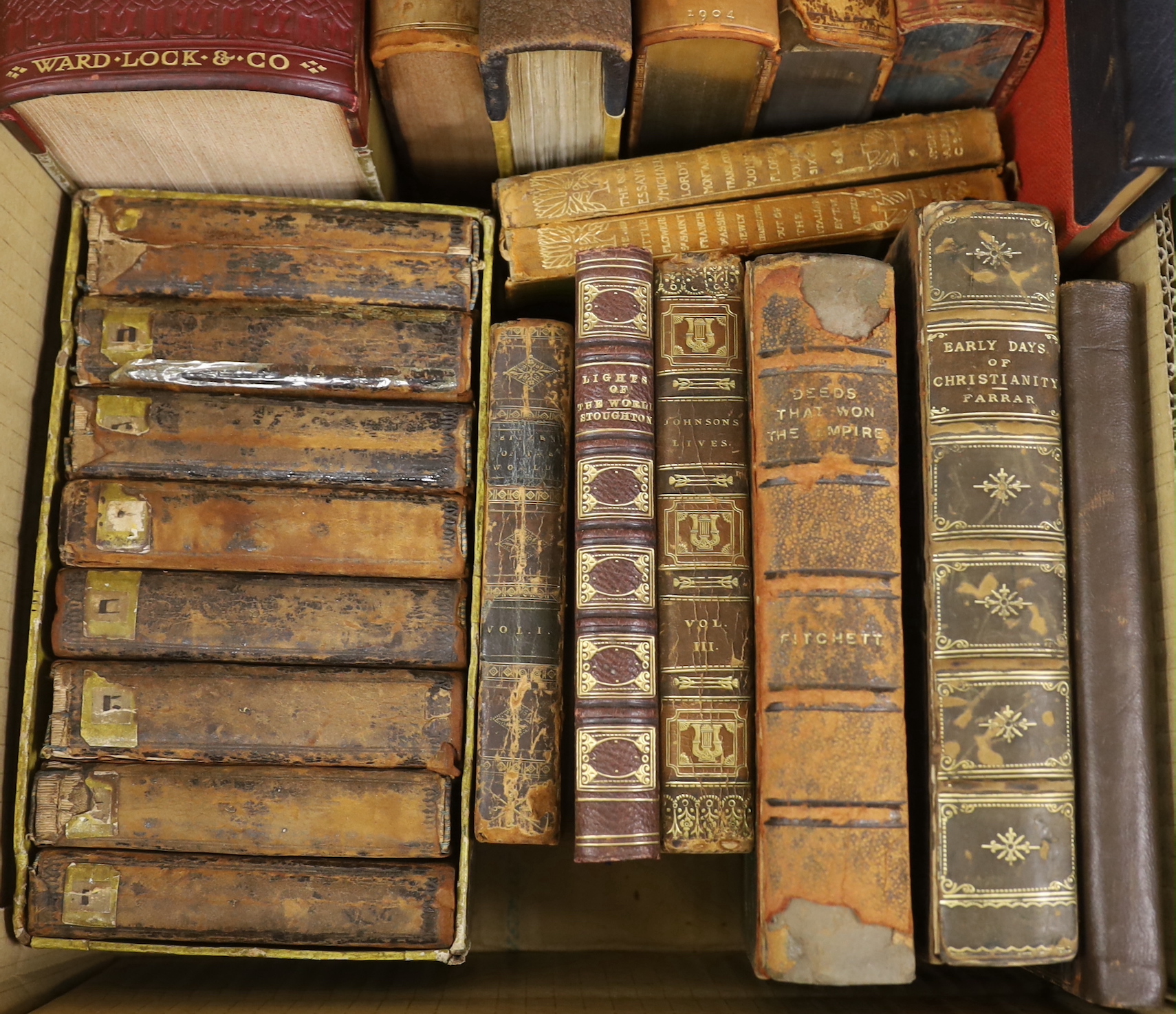 A collection of 18th-20th literature, including:- Burnett, Frances Hodgson - The Secret Garden, illustrated by Charles Robinson, 1913; Grant Watson, E.L - Departures, illustrated by John O’Connor, 1948; Motley, J.L - The